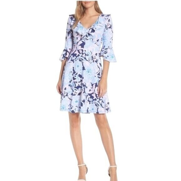 Lilly Pulitzer Stirling Dress Bright Amore Please Womens XS - Picture 1 of 8